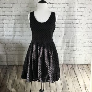 Joie Black Eye-lit dress